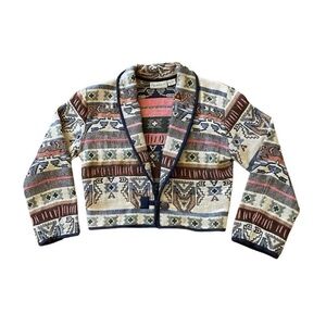 Vintage Southwestern Tapestry Blazer Jacket - Size S